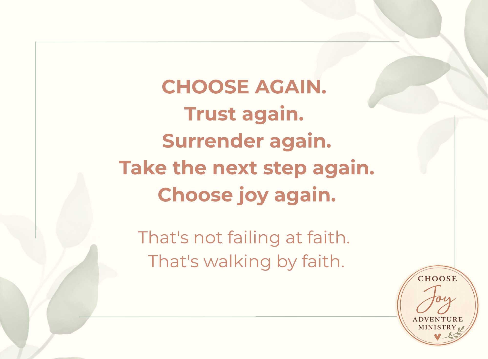 Choose Again